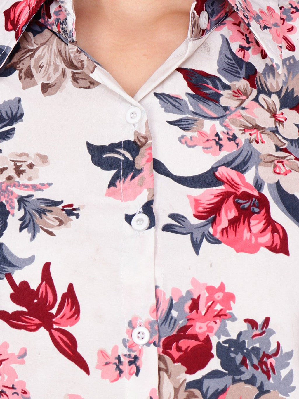 SCORPIUS WHITE FLORAL SHIRT