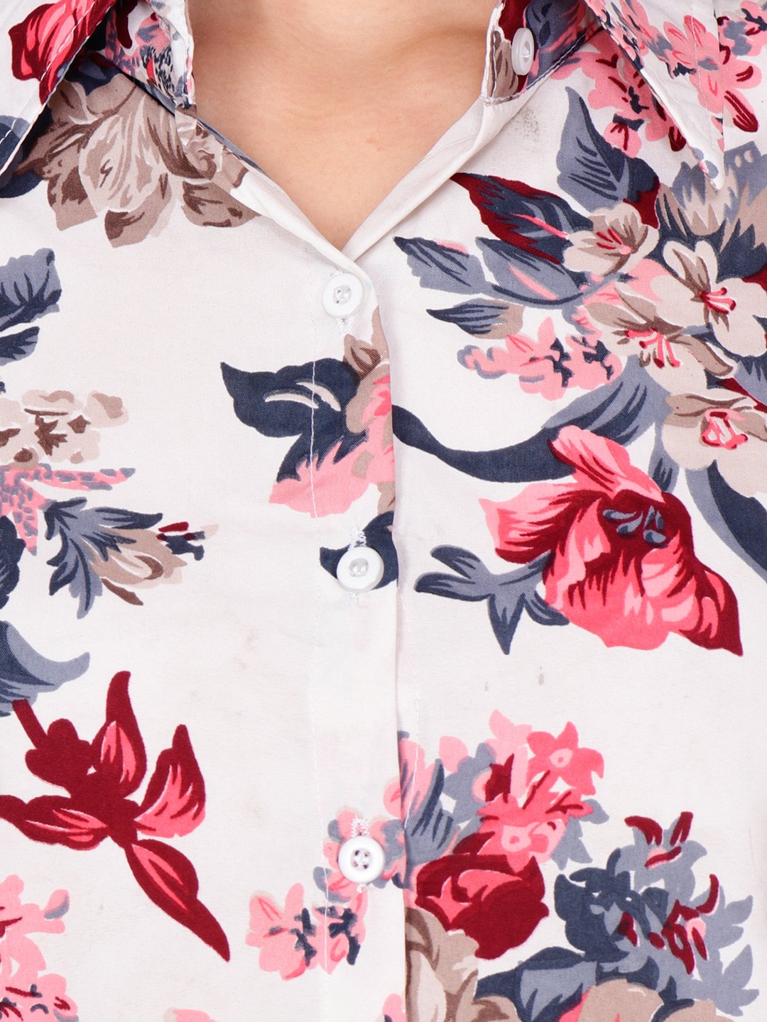 SCORPIUS WHITE FLORAL SHIRT