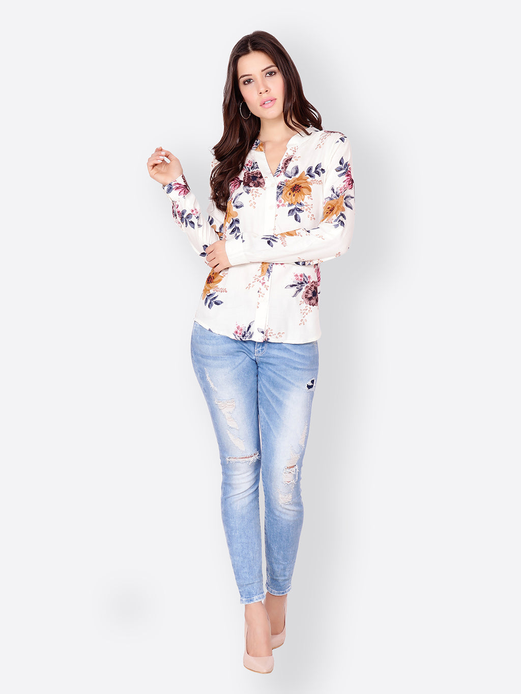 SCORPIUS Off-White printed Shirt