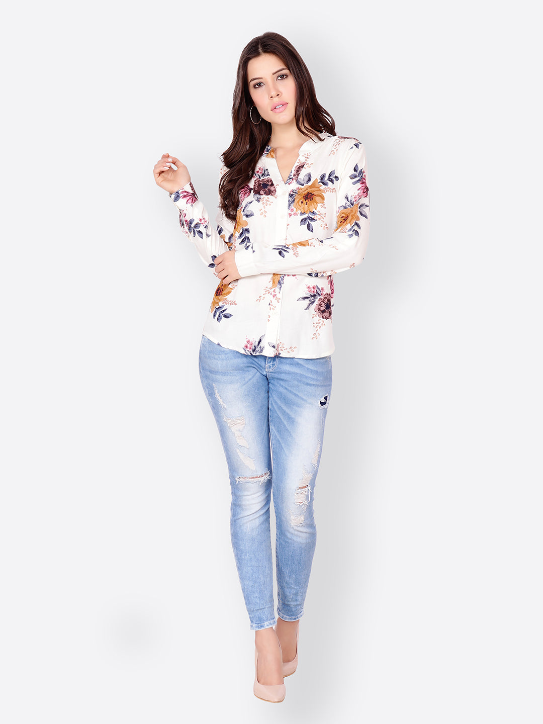 SCORPIUS Off-White printed Shirt