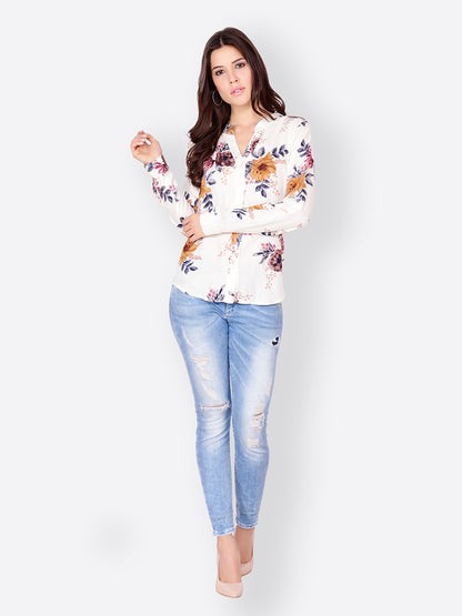 SCORPIUS Off-White printed Shirt