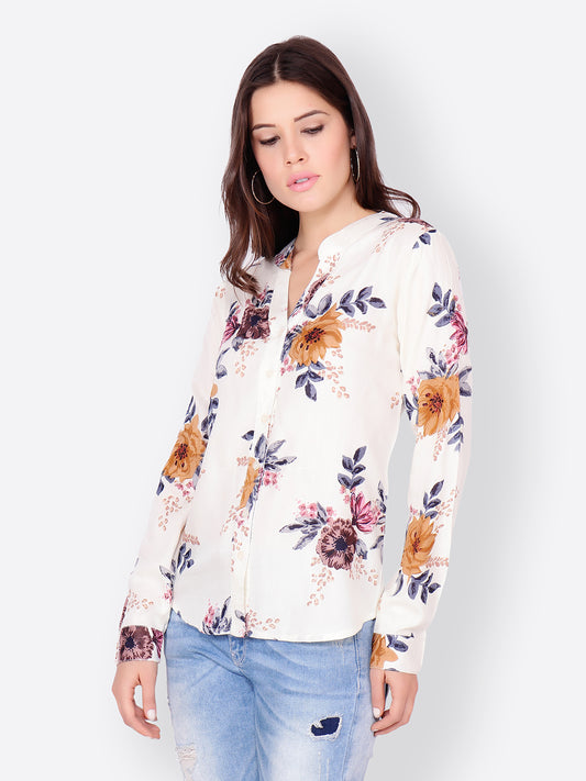 SCORPIUS Off-White printed Shirt