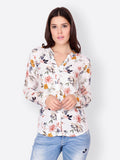 SCORPIUS Off-White Printed Shirt
