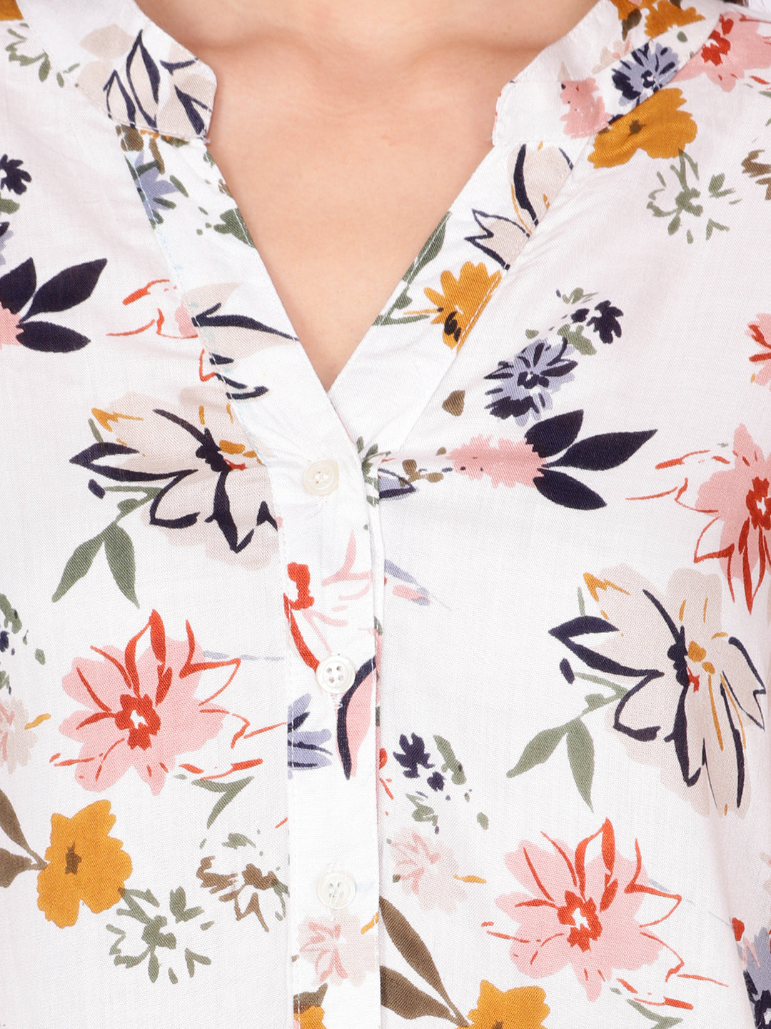 SCORPIUS Off-White Printed Shirt