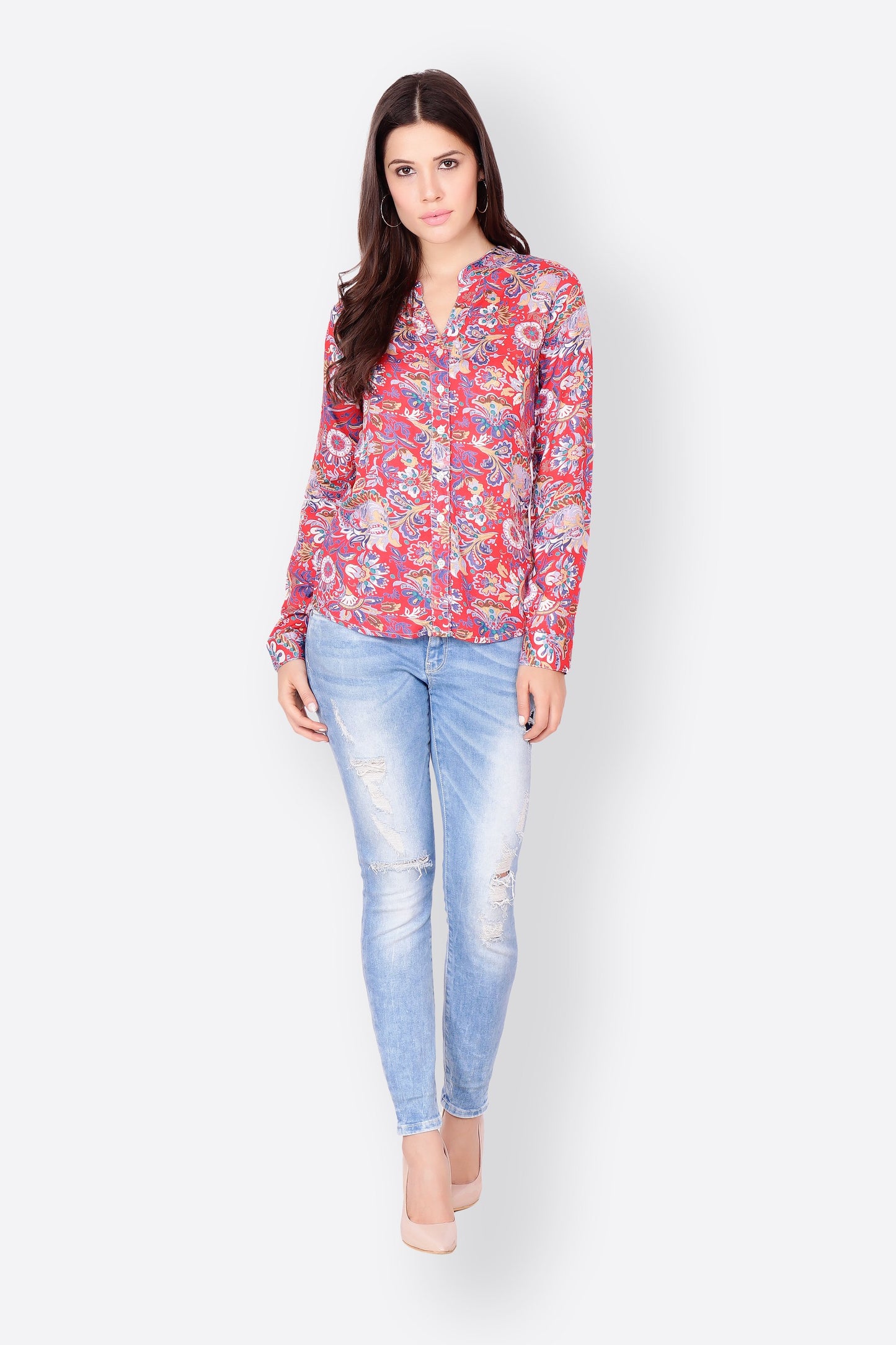 SCORPIUS RED PRINTED SHIRT