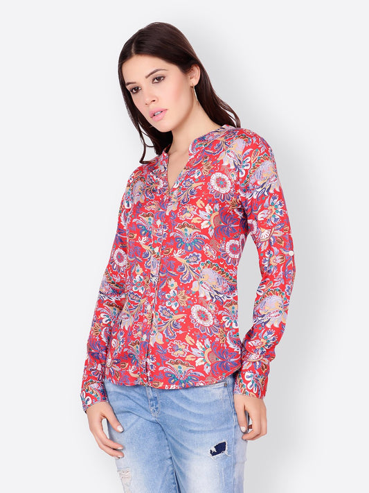 SCORPIUS RED PRINTED SHIRT