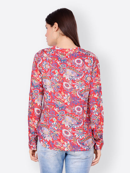 SCORPIUS RED PRINTED SHIRT