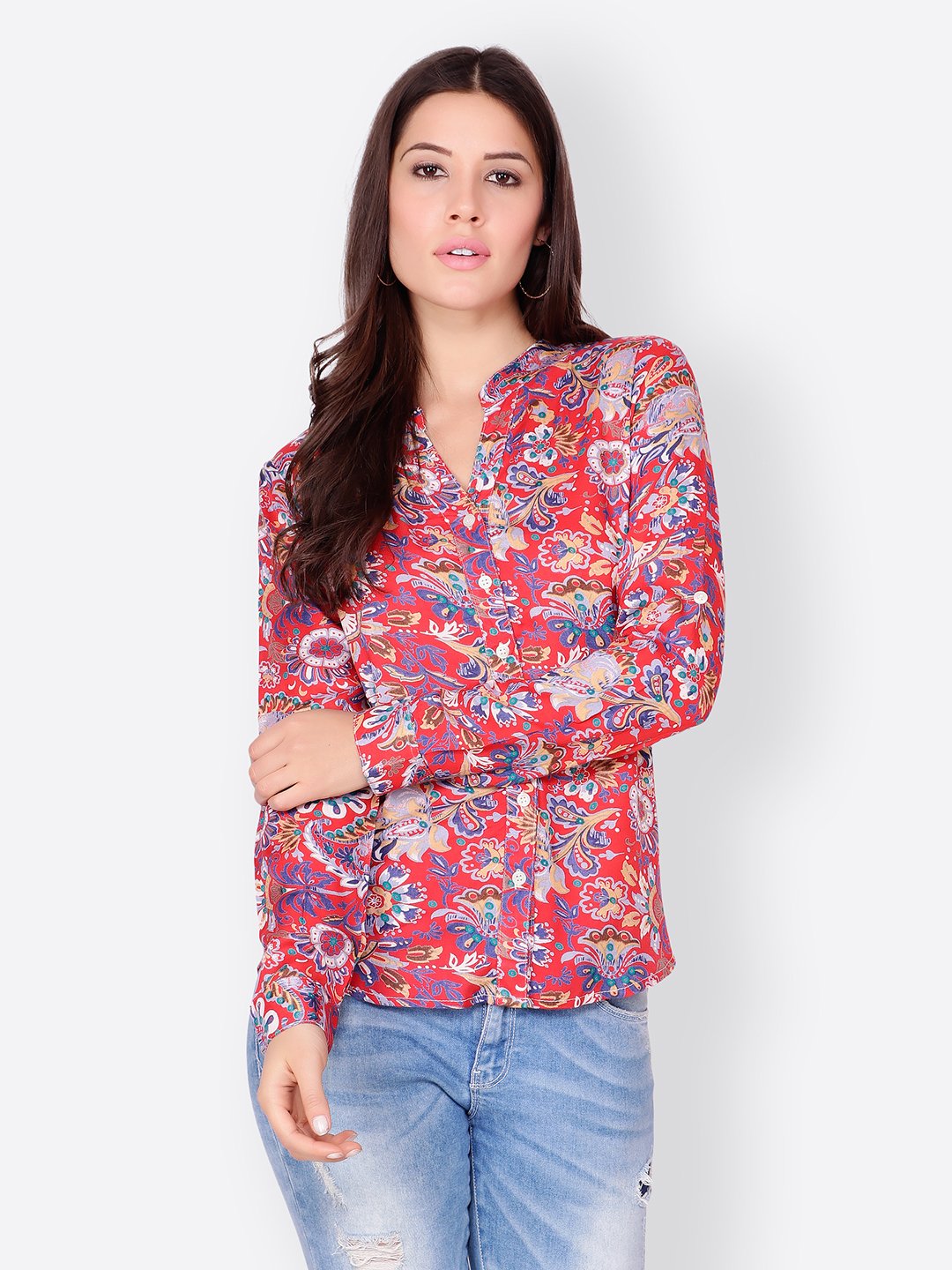 SCORPIUS RED PRINTED SHIRT
