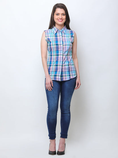 Blue Checkered Shirt