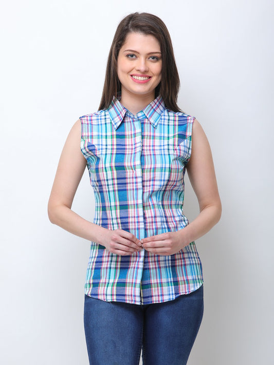 Blue Checkered Shirt