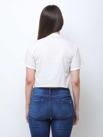 White Solid Shirt