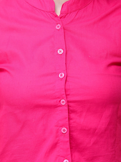 Pink Solid Shirt