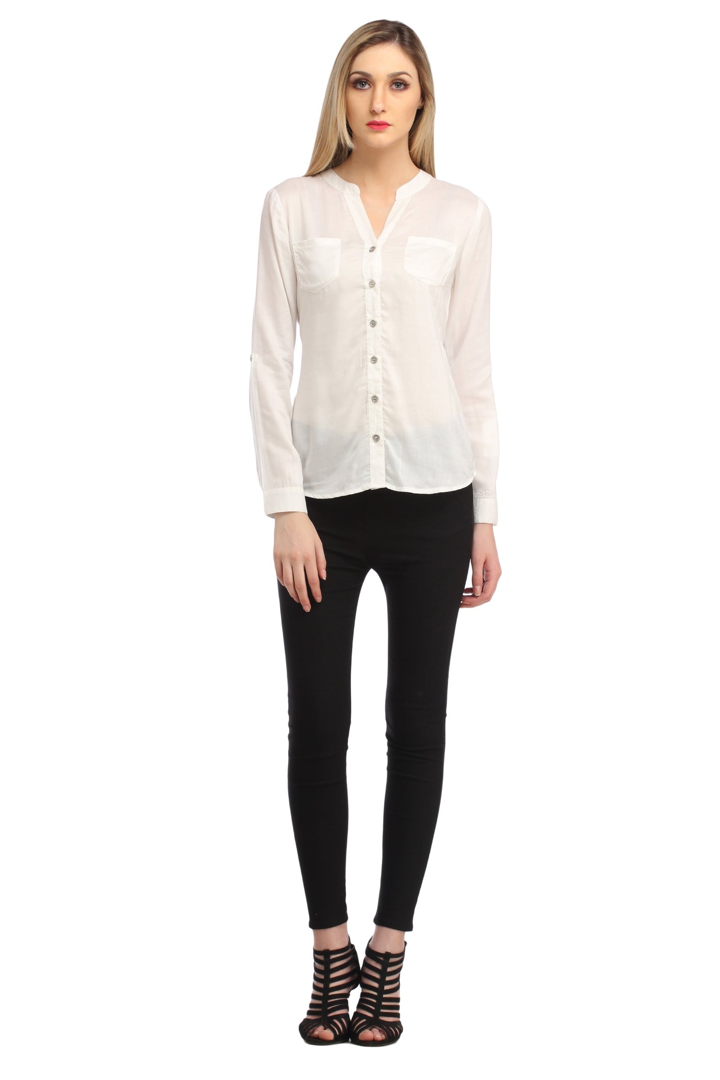 White Solid Shirt