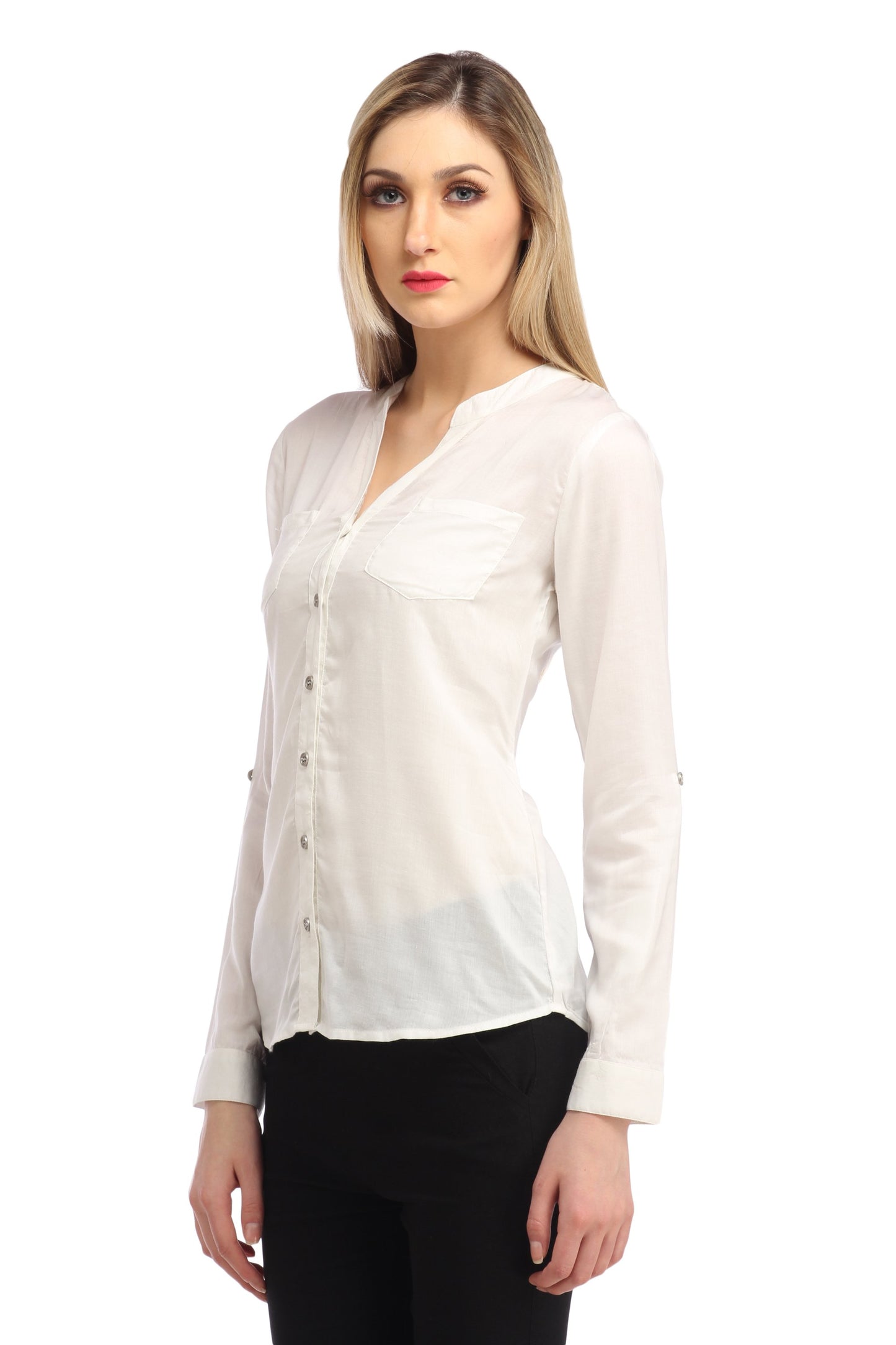 White Solid Shirt