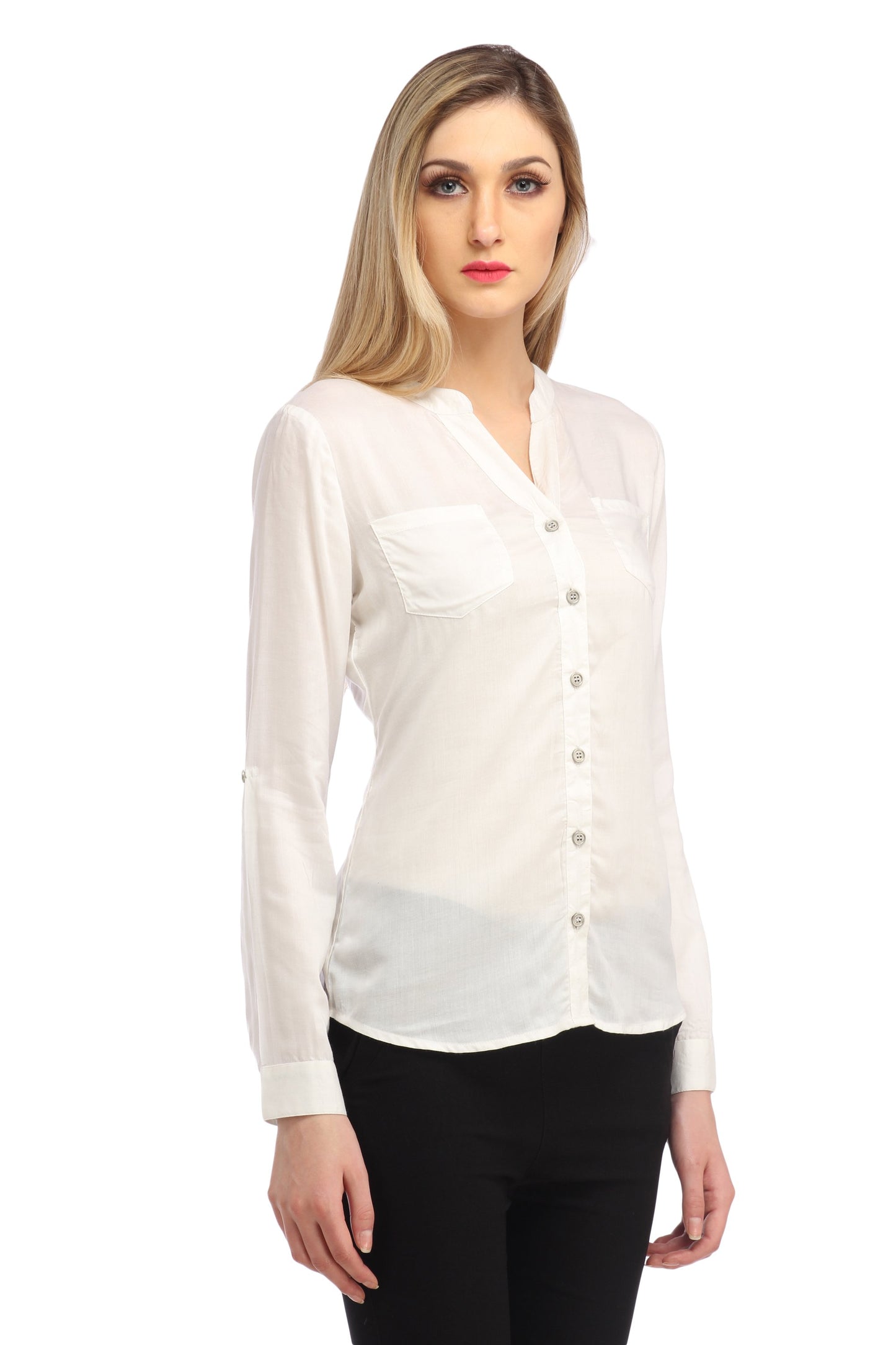 White Solid Shirt
