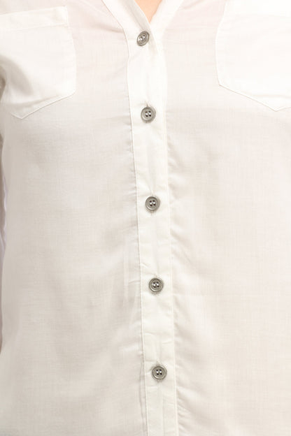 White Solid Shirt