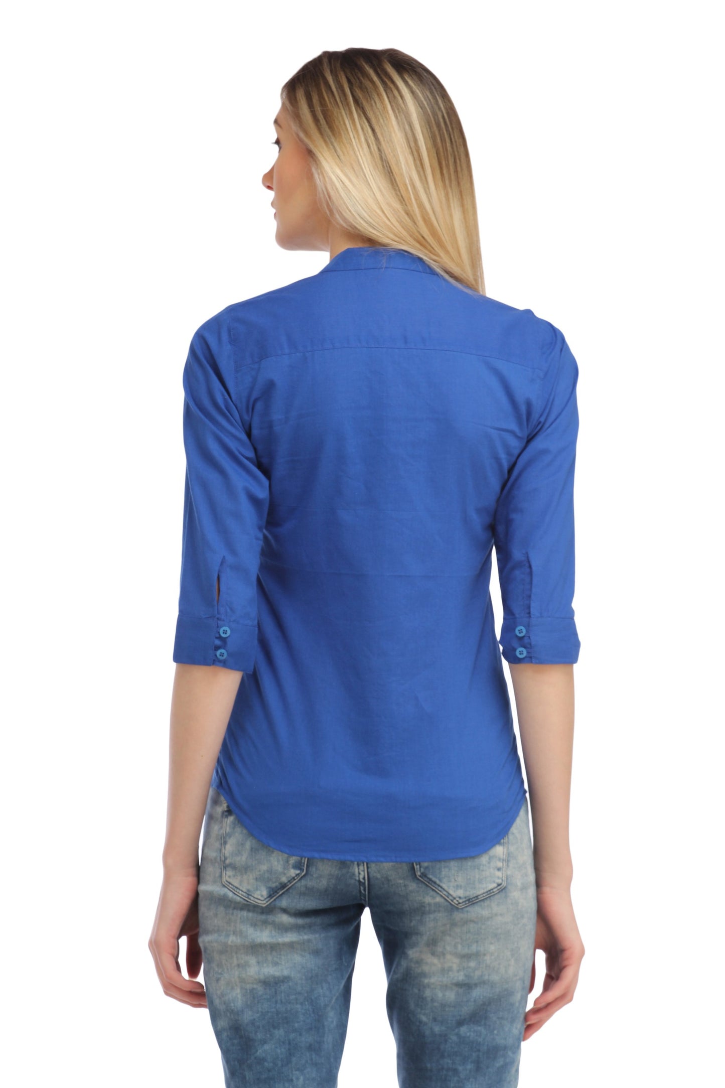 Blue Solid Shirt