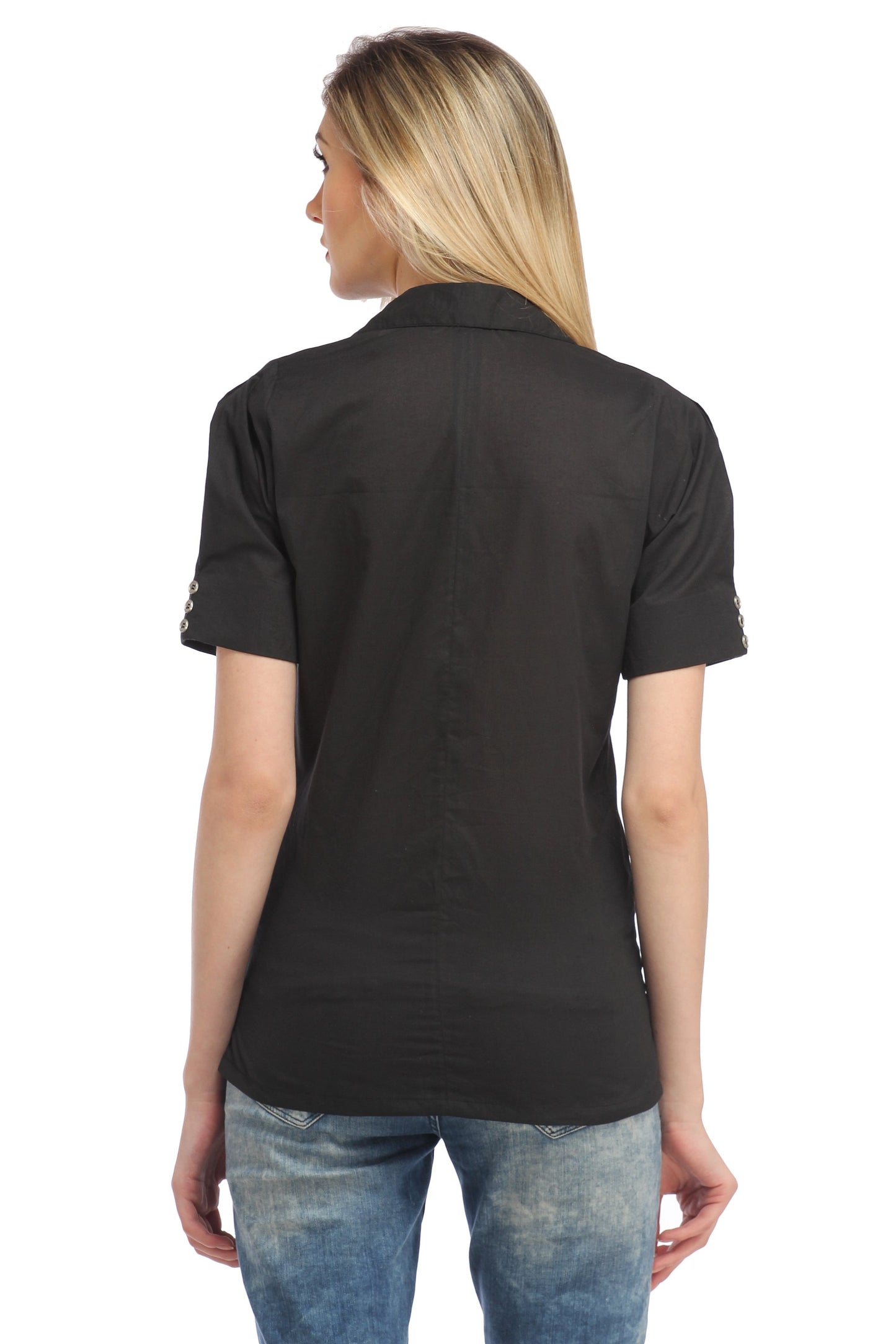 Black Solid  Shirt