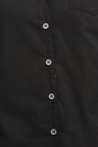 Black Solid  Shirt