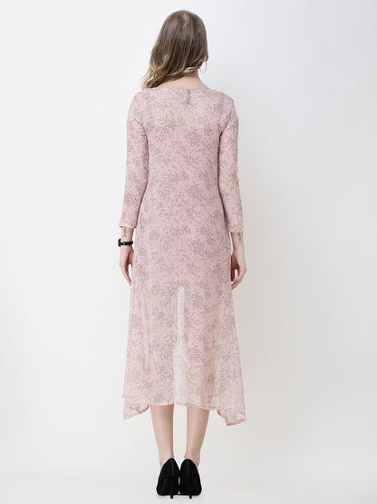 Cation Printed chiffon shrug