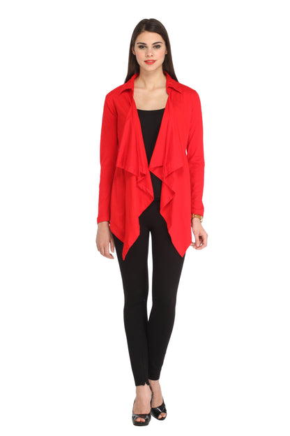 Red Solid Shrug
