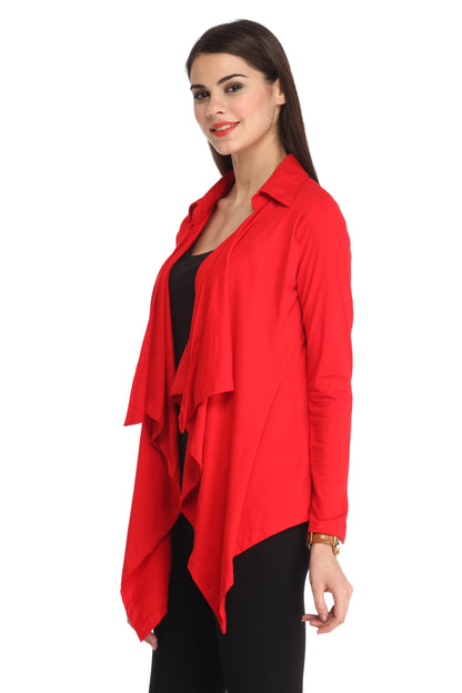 Red Solid Shrug