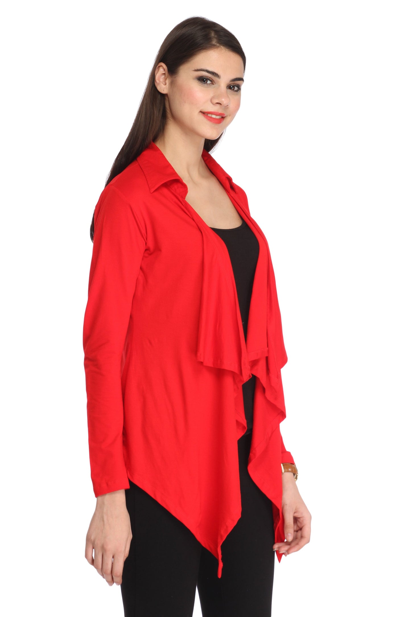 Red Solid Shrug
