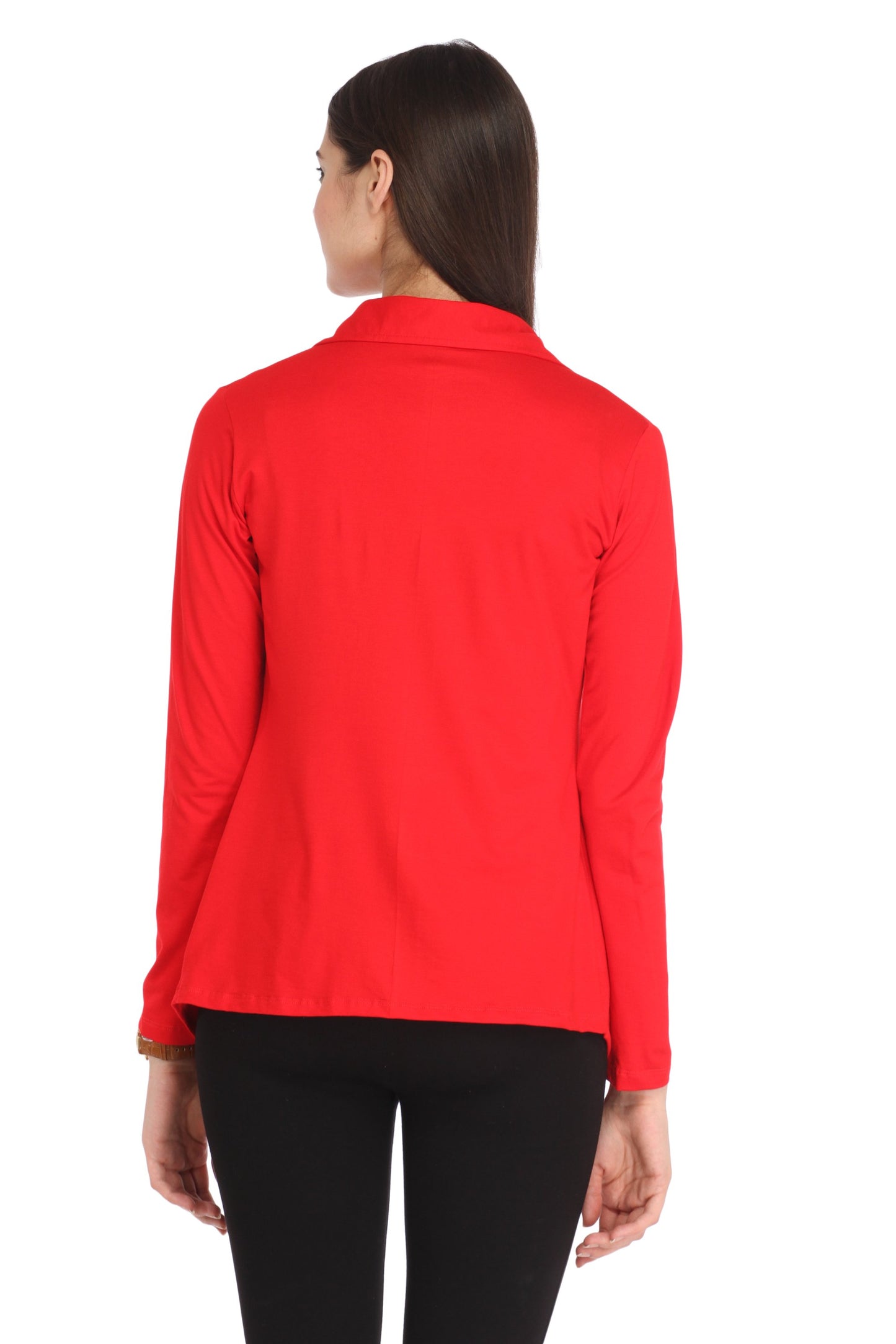 Red Solid Shrug