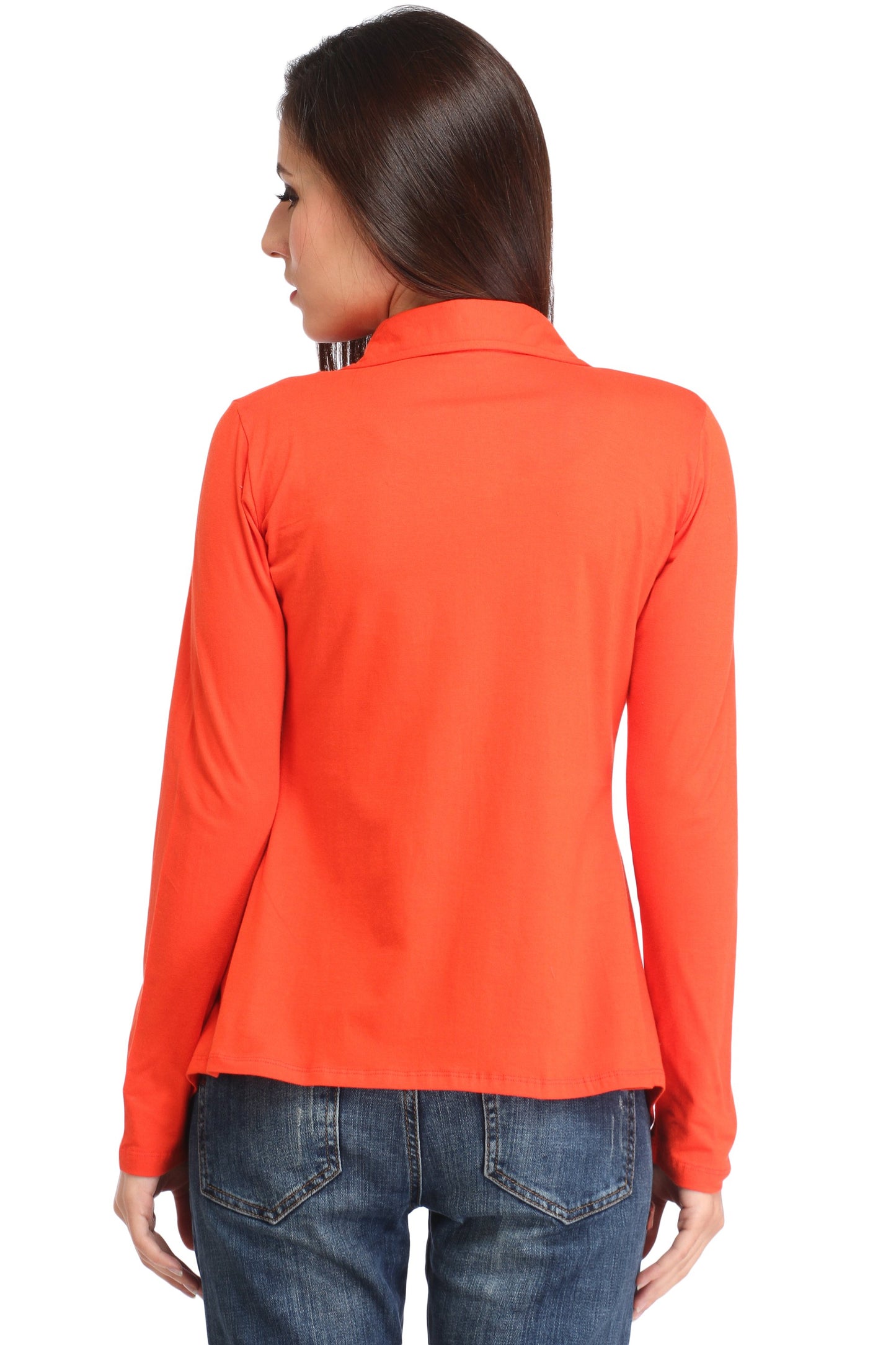 Orange Solid Shrug