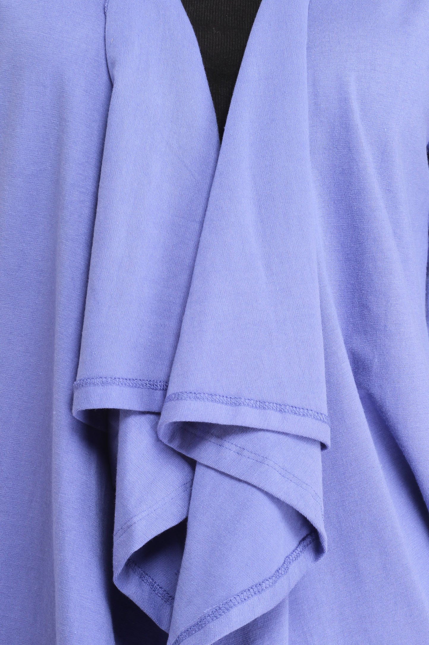 Blue Solid Shrug