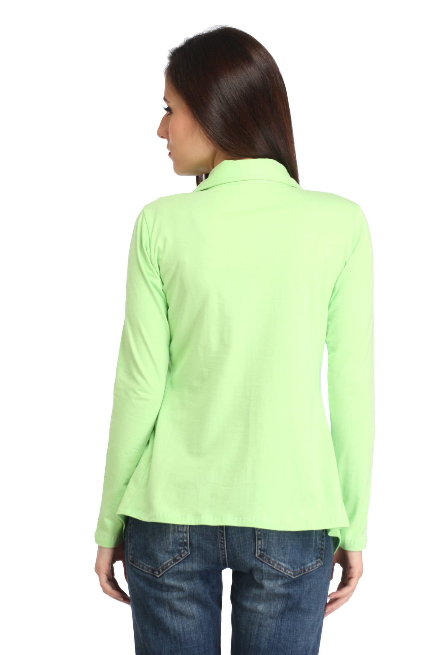 Green Solid Shrug