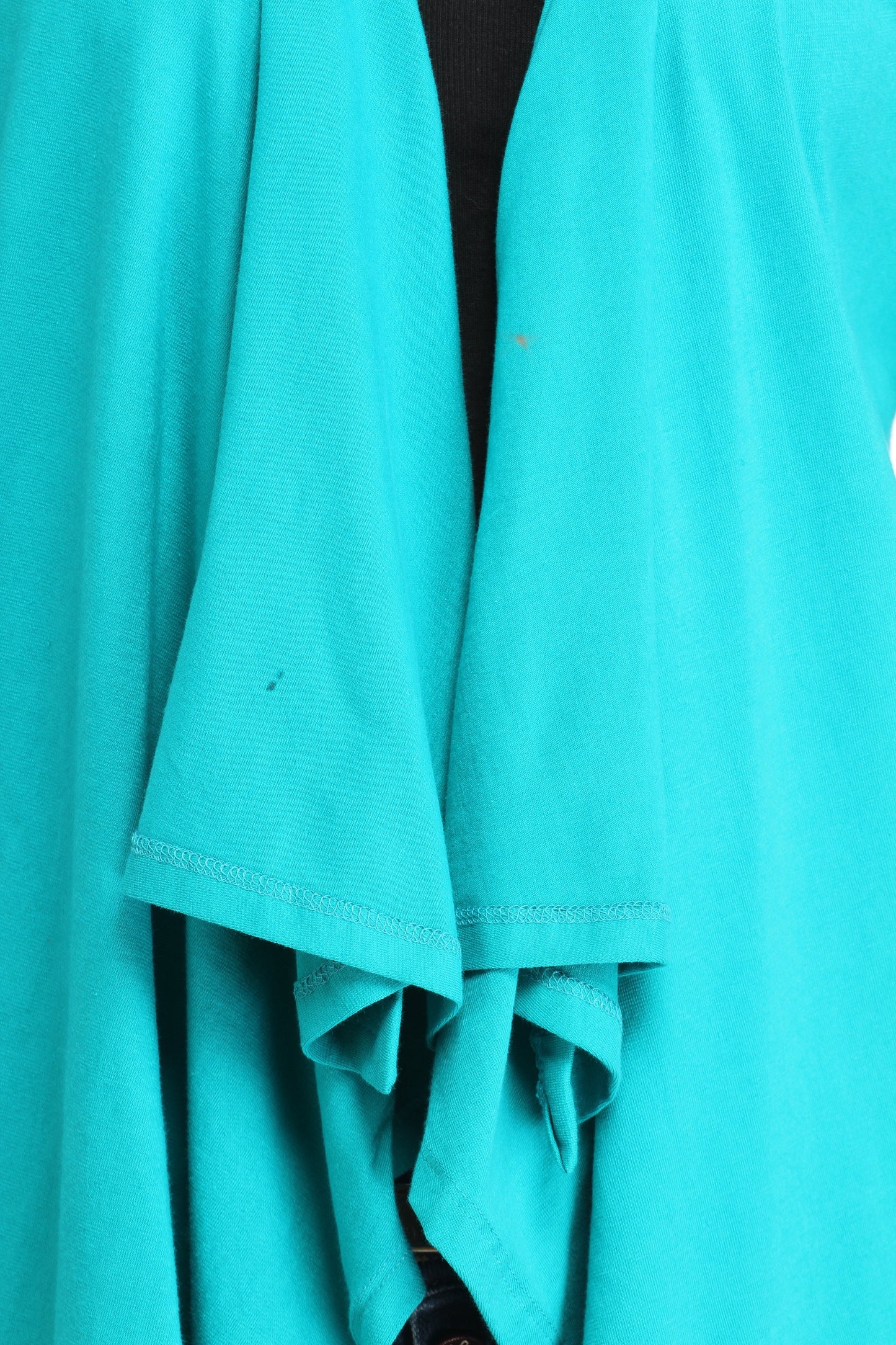 Blue Solid Shrug