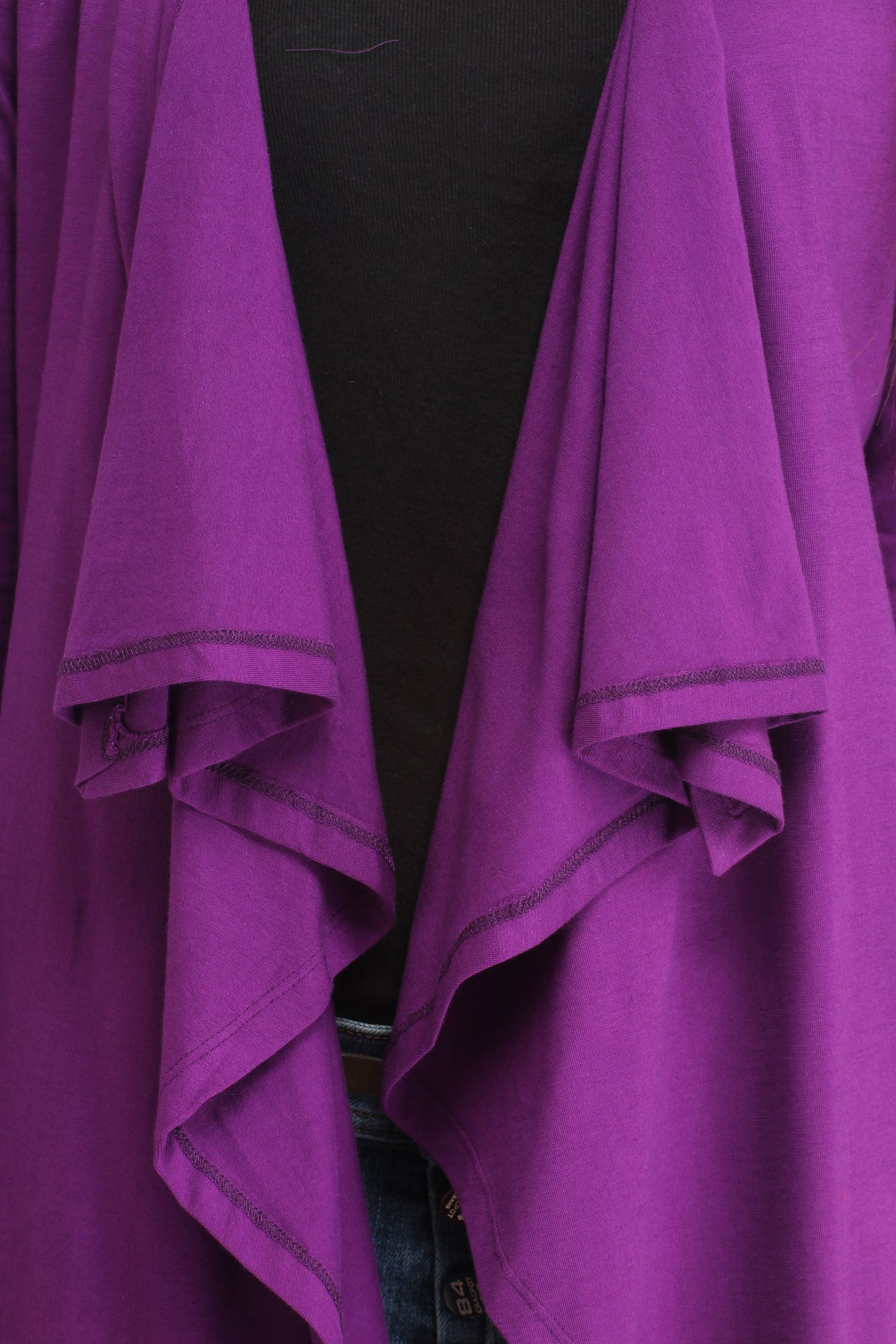 Purple Solid Shrug