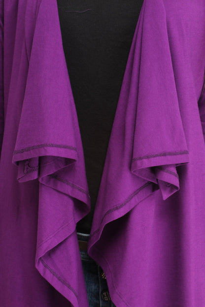 Purple Solid Shrug