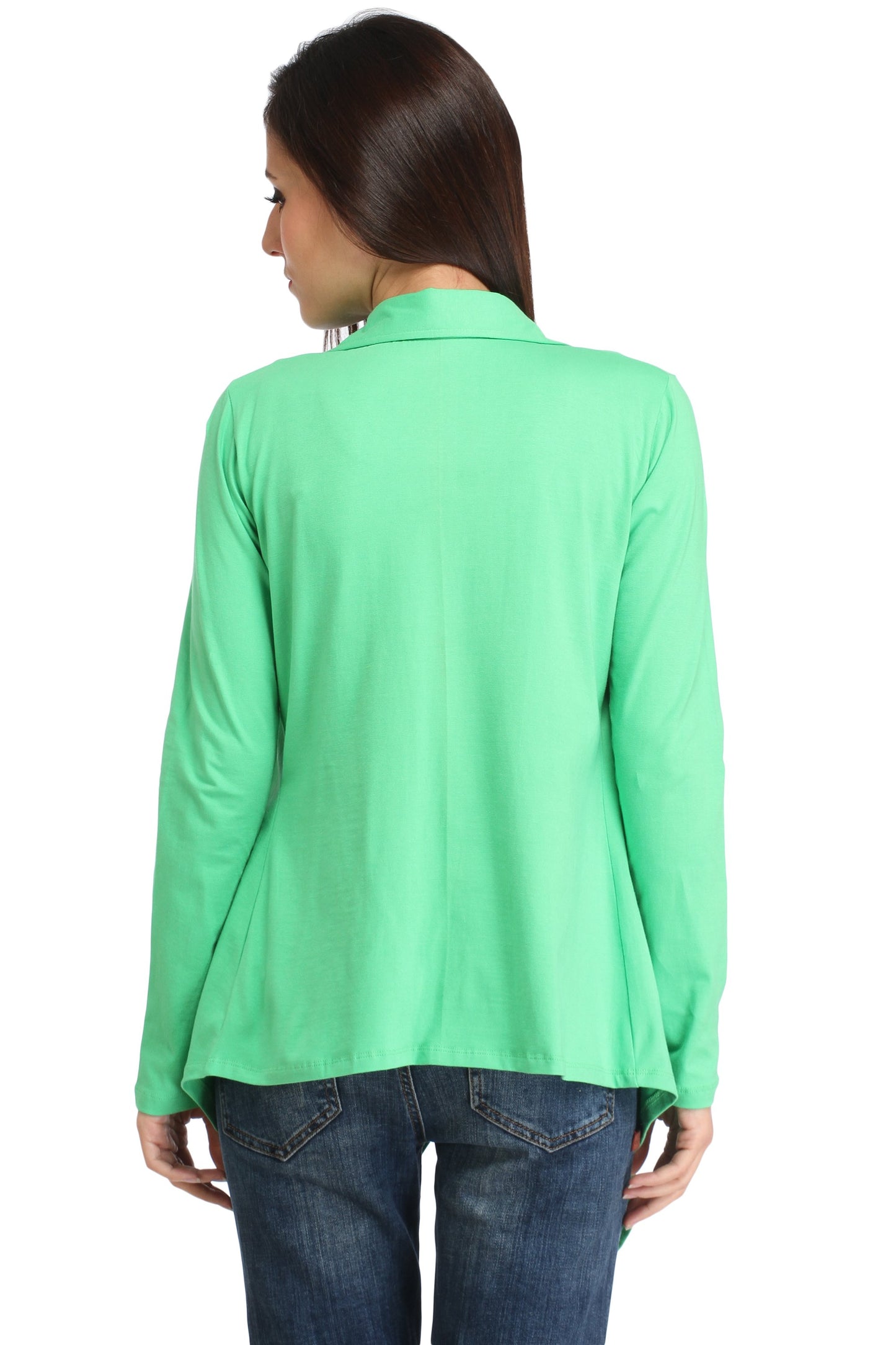 Green Solid Shrug