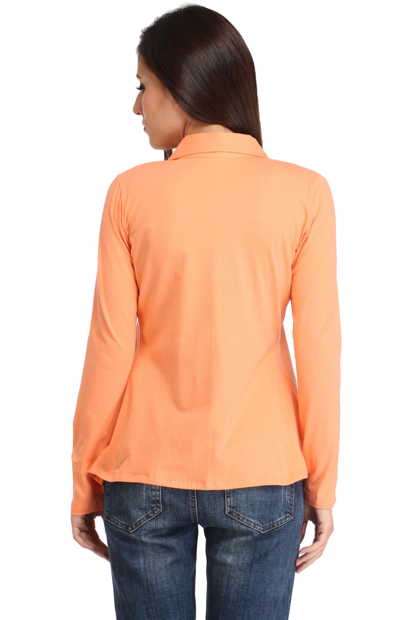 Orange Solid Shrug