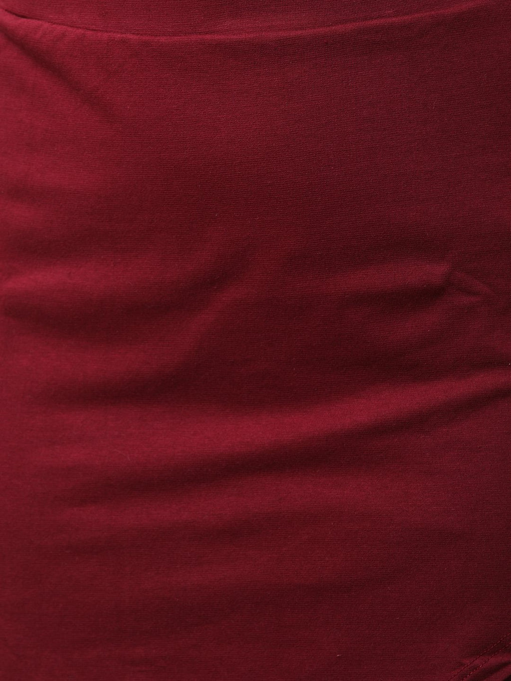 Maroon Solid Skirt