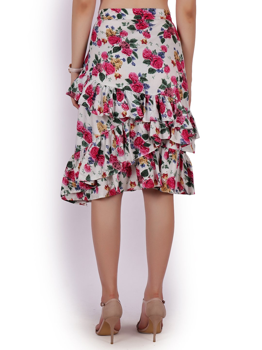 White Chequered Skirt