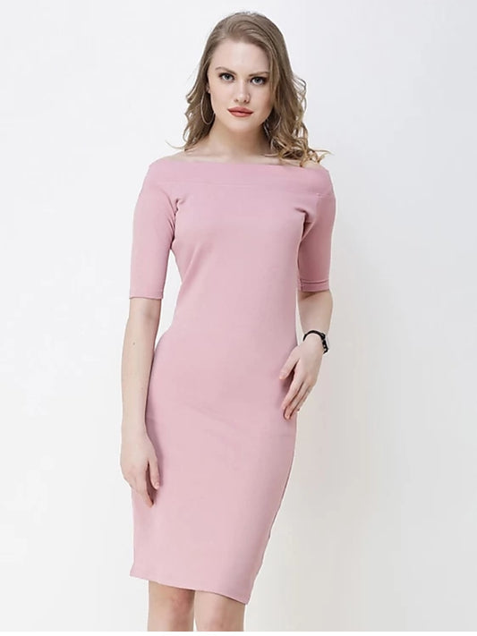 Baby Pink Bodycon Dress