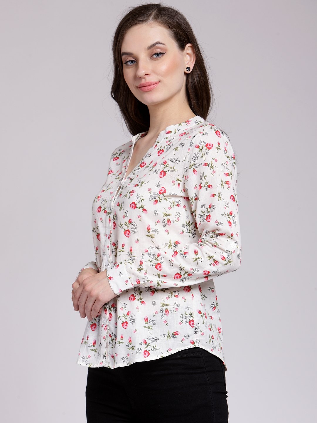 White Printed Shirt