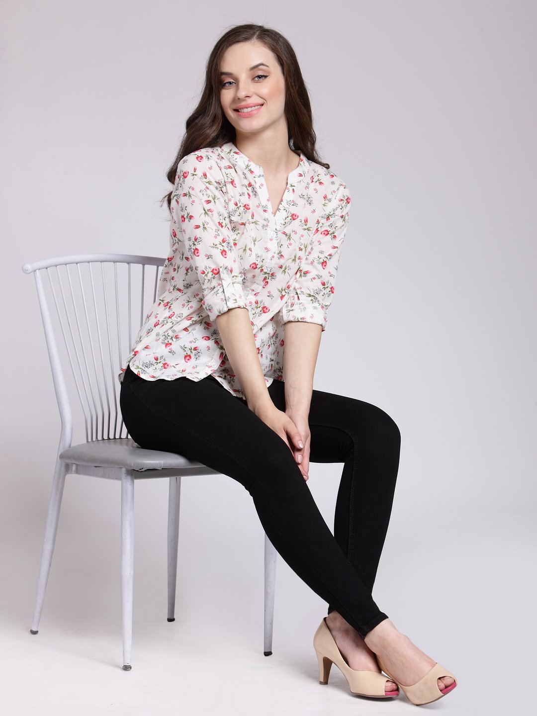 White Printed Shirt