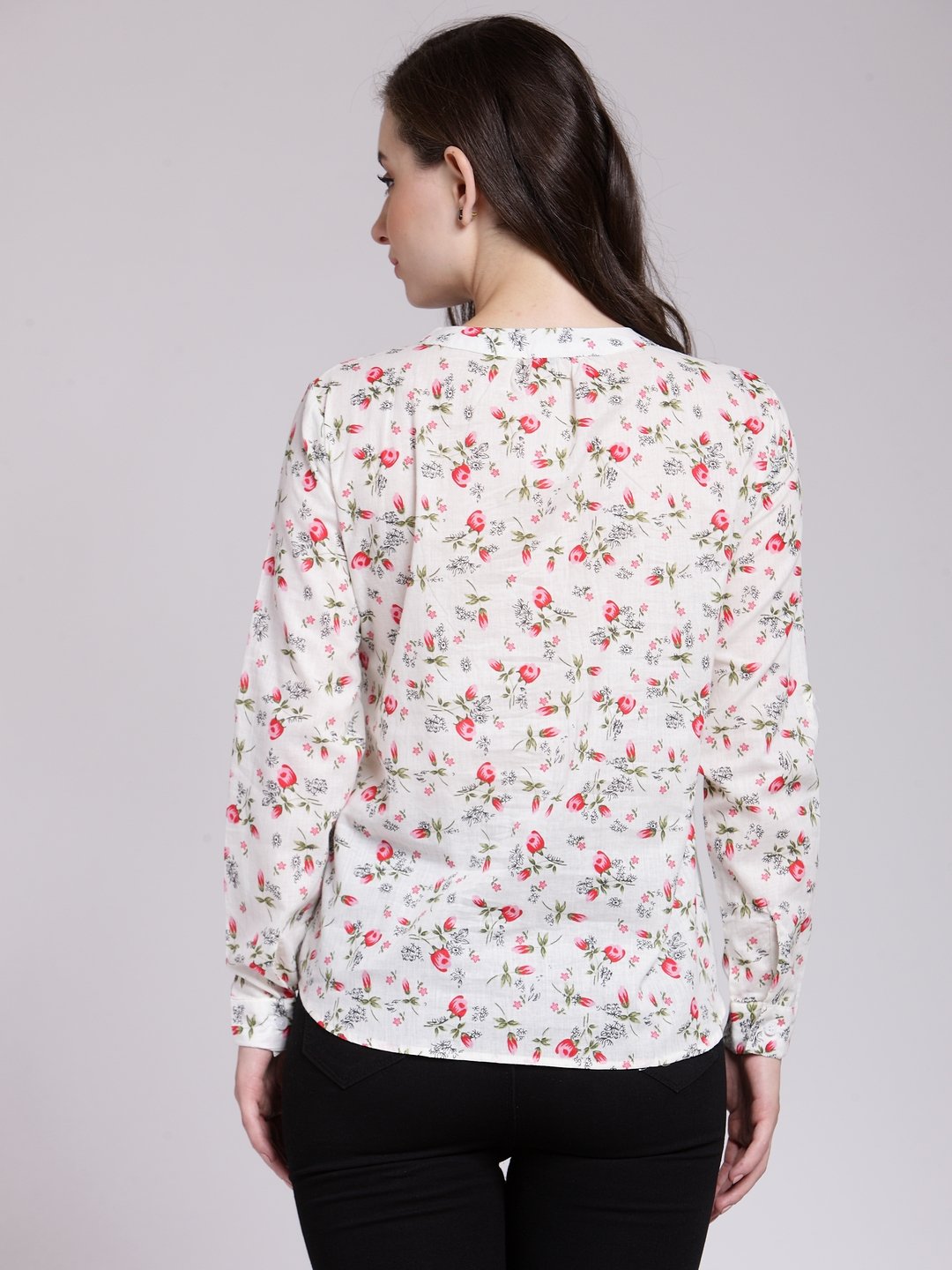 White Printed Shirt