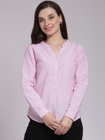 Pink Solid Shirt