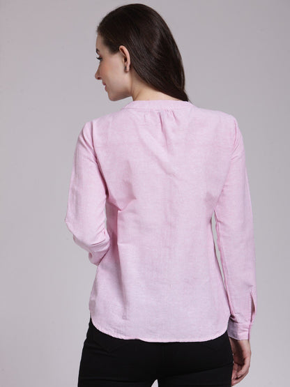 Pink Solid Shirt
