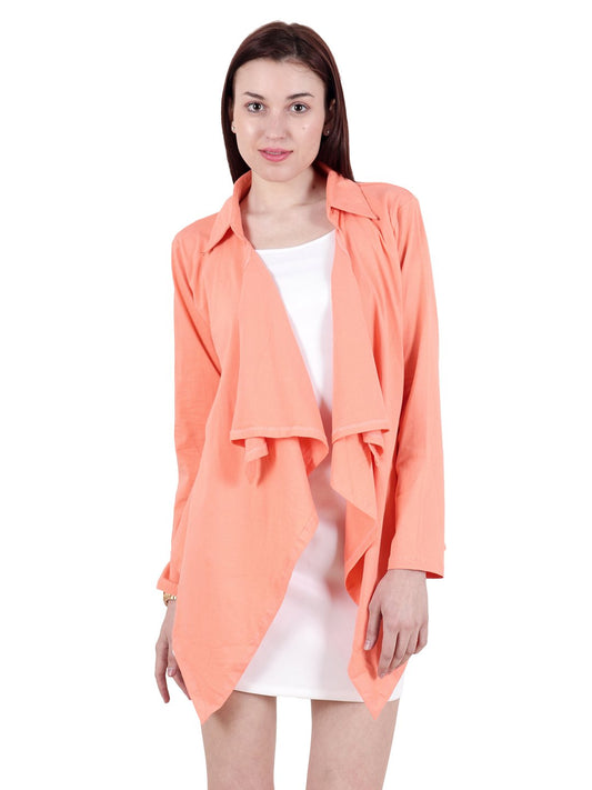 Orange Solid Shrug