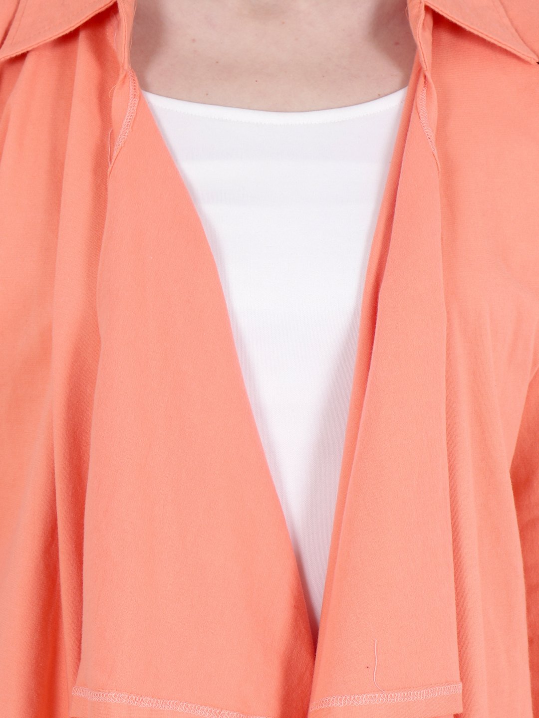Orange Solid Shrug