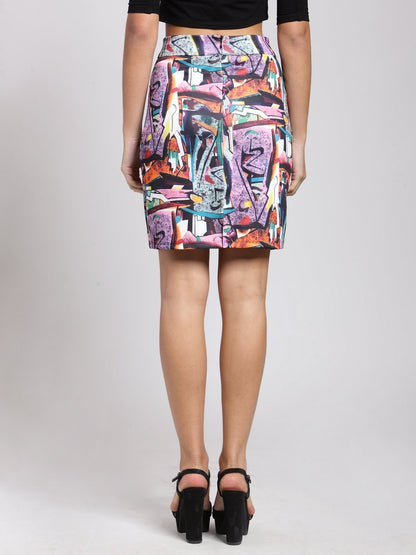 Multicolor Printed Skirt