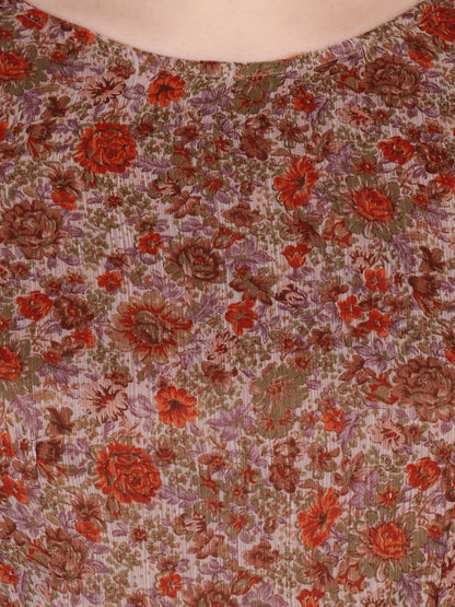 SCORPIUS Brown printed longtop