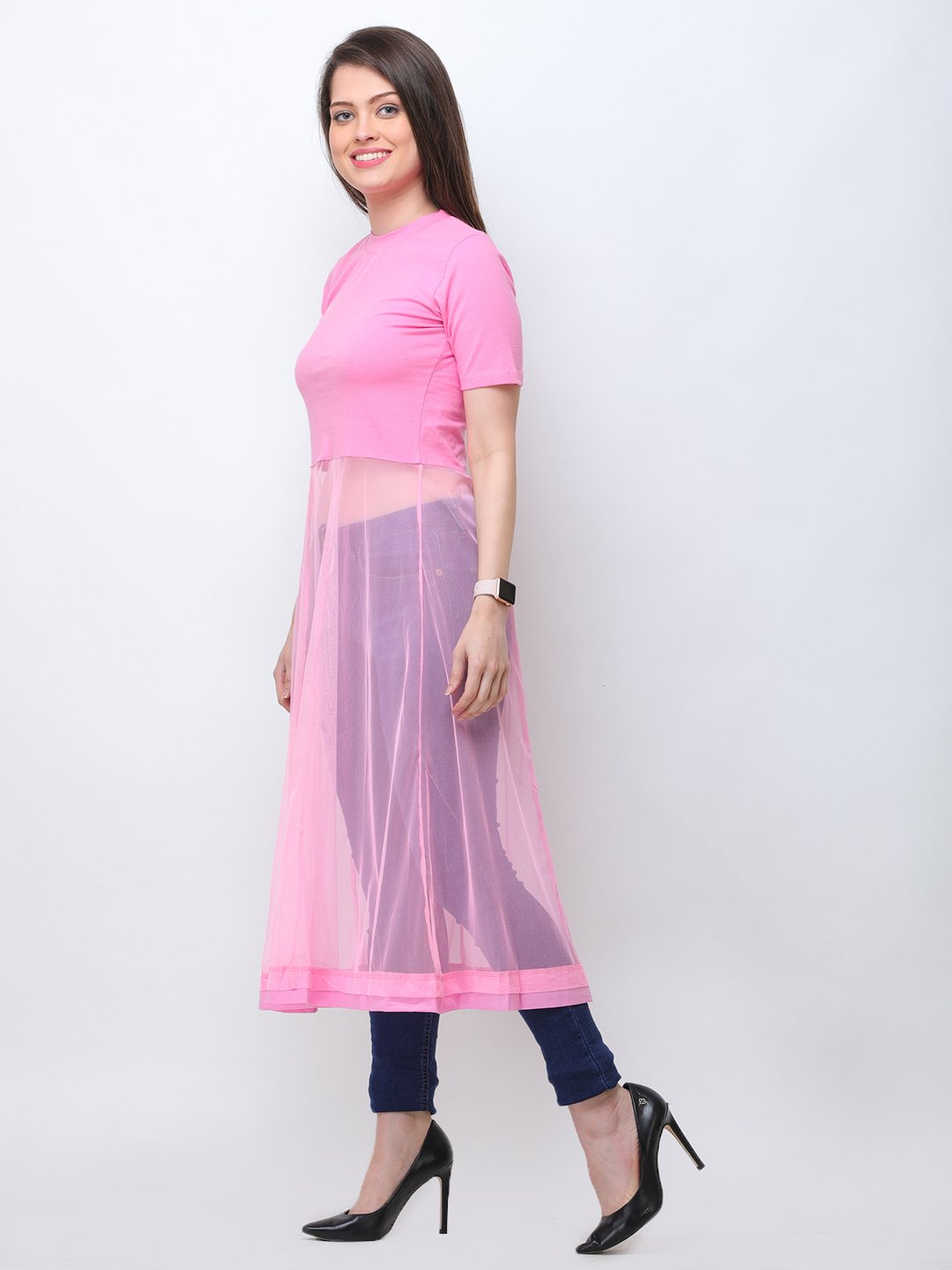 SCORPIUS Pink Net flair LONGTOP