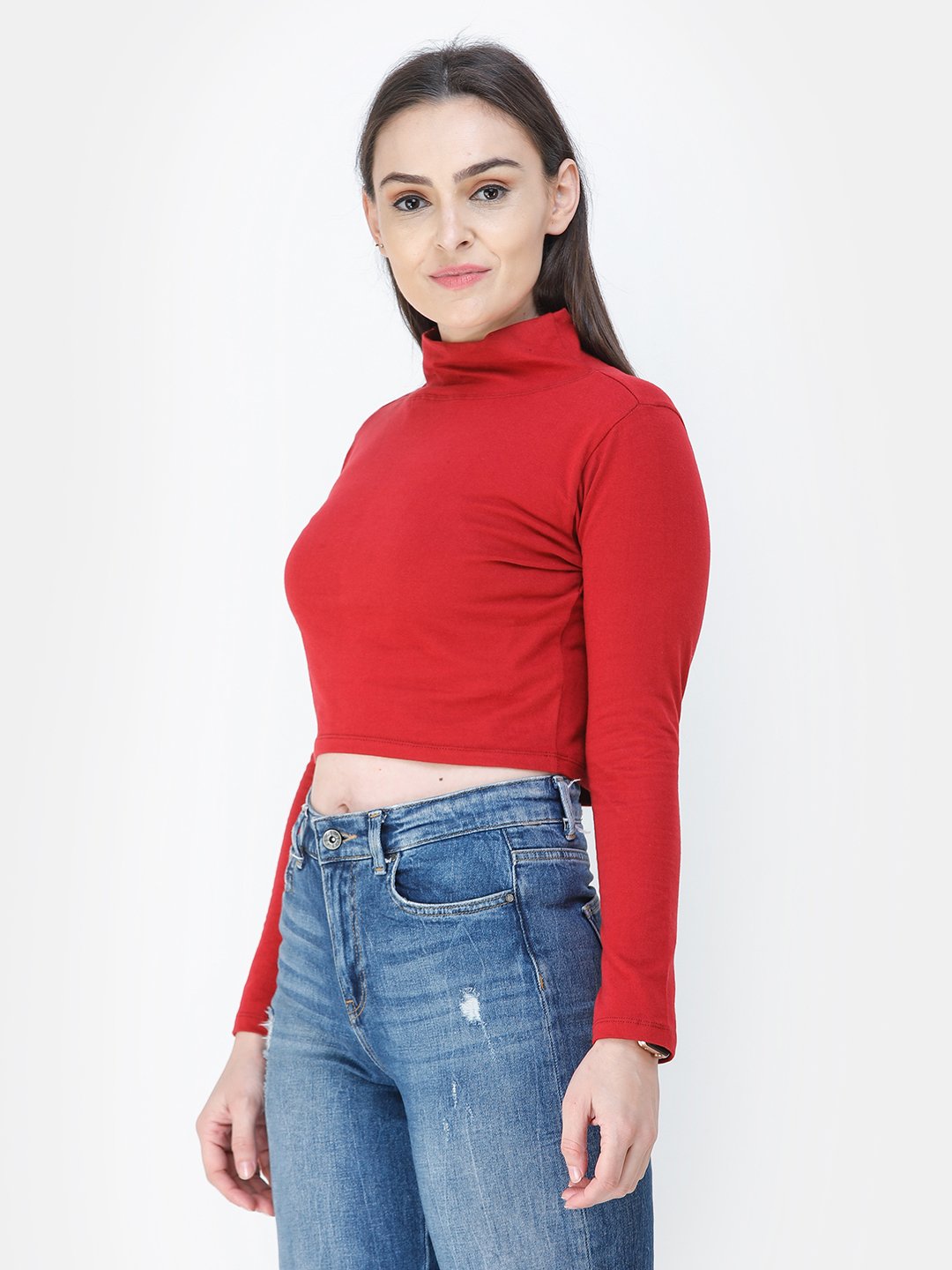 Scorpius solid maroon top